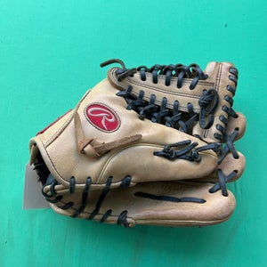 Tan Used Rawlings Gold Glove Elite Right Hand Throw Infield Baseball Glove 11.75"