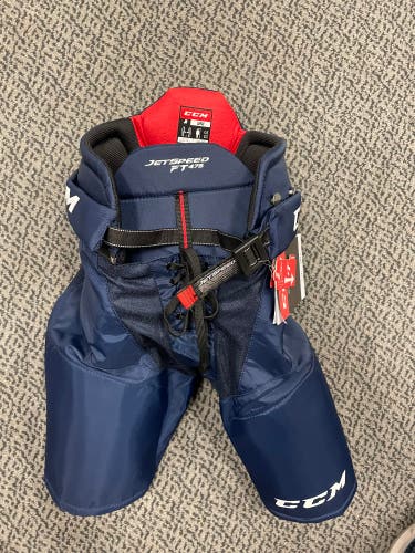 CCM Navy FT475 Junior Large hockey pant