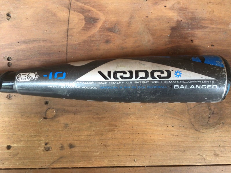 Used USSSA Certified DeMarini VBZ-17 Hybrid Voodoo Balanced Bat (-10) 18 oz 28"