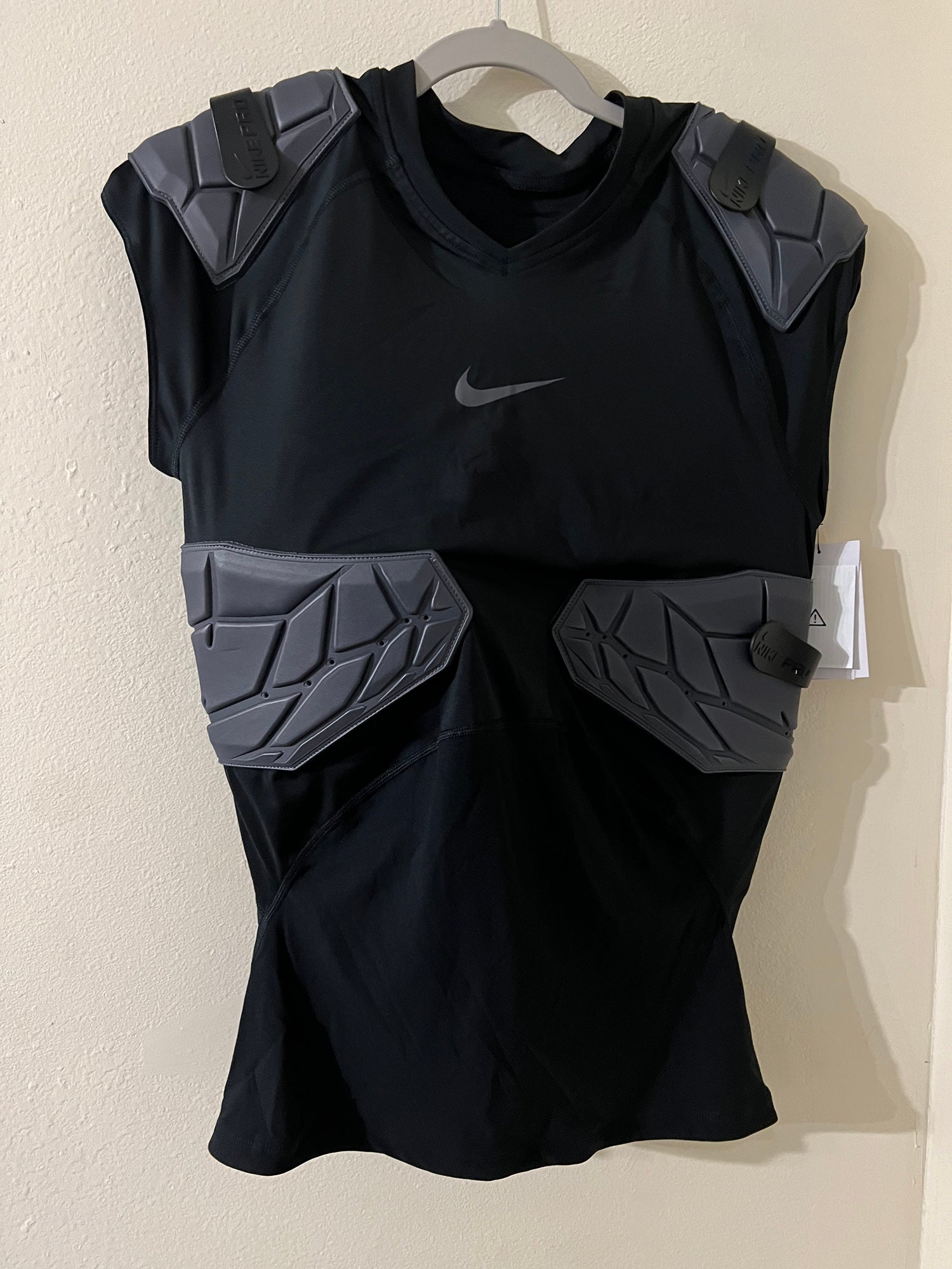 Nike Pro HyperStrong Men's Small Football White 4-Pad Top Shirt AQ2733-100  $68 – ASA College: Florida