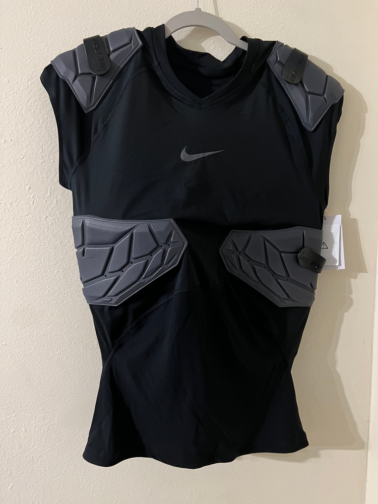 Nike Pro Combat Hyperstrong Compression Hard Plate Football Girdle & Top  Volt XL