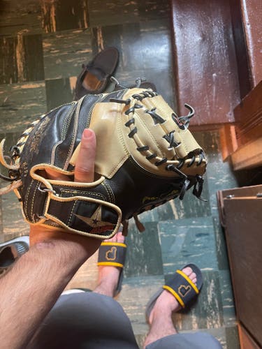 Used 2018 All Star Right Hand Throw Catcher's CM3000SBT Baseball Glove 33.5"