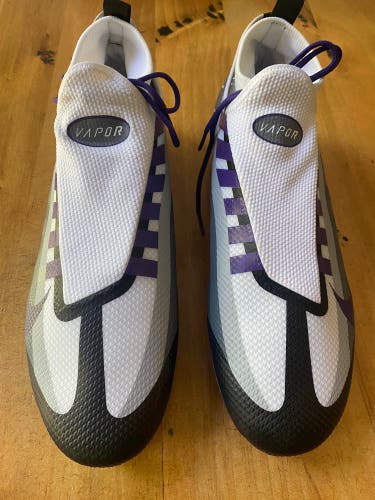 Purple Men's Molded Cleats Mid Top Vapor Edge Pro 360