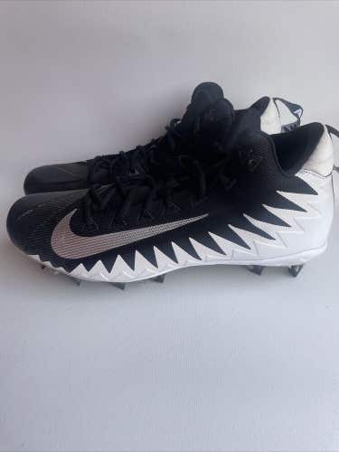 Nike Alpha Menace Men's Football Cleats - Size 15 -  871451-103  Black White