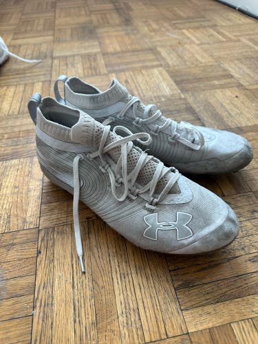 White Used Size 11 (Women's 12) Under Armour Spotlight