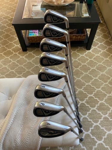 Used Men's Callaway X2 Hot Irons (4-PW) & Callaway XR AW