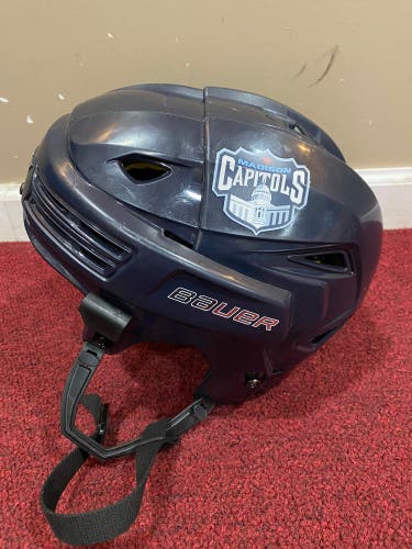 Madison Capitols Small Bauer Pro Stock Re-Akt 200 Helmet Item#MDH