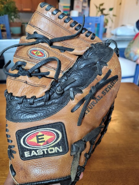 Used Right Hand Throw Easton First Base Natural Baseball Glove 12"