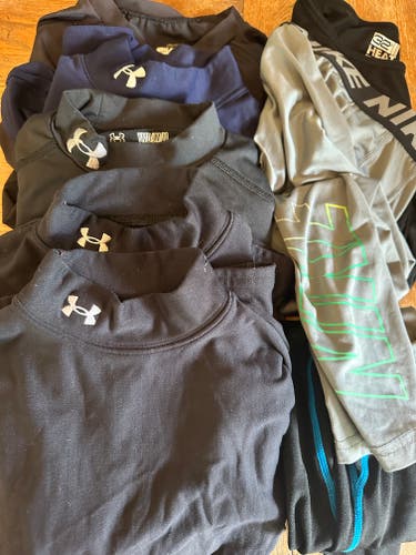 Kids Nike and UA Compression base layers - lax, hockey, ski