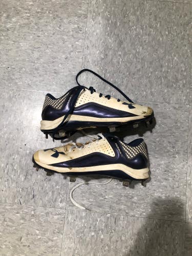 Used Adult Men's 8.5 Metal Under Armour Cleats