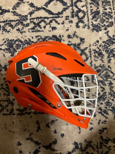 Syracuse Lacrosse issued Orange STX Rival Helmet
