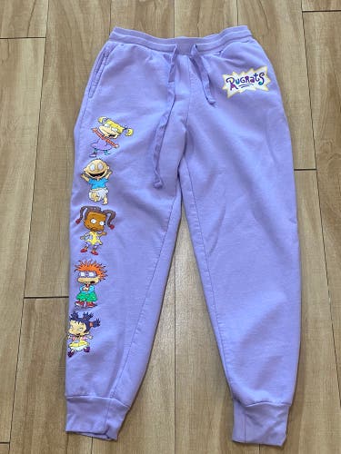 Rugrats Cartoon Girl’s Medium 7/9 Purple Sweatpants