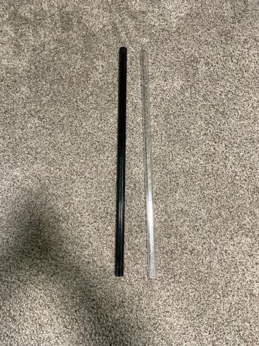 2 Pack, 1 Clear and 1 Black Polycarbonate Unbranded New Shafts