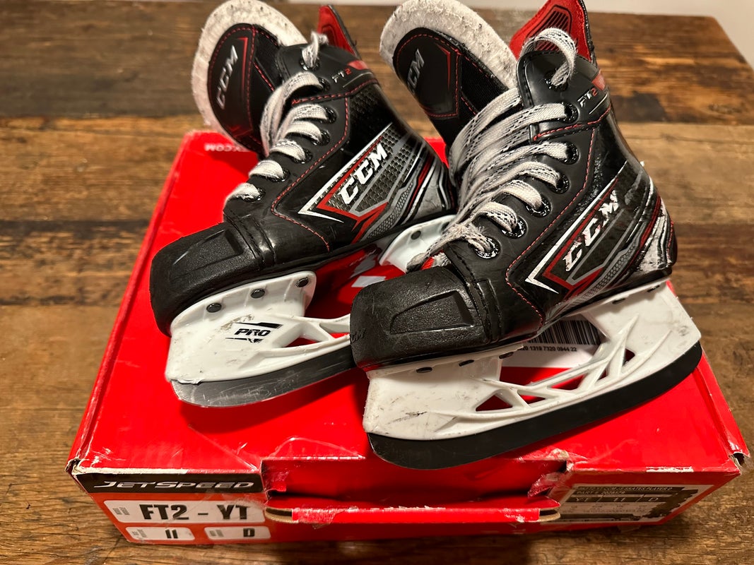 Used Colorado Eagles Pro Stock CCM Jetspeed FT2 Skates Senior 9 D