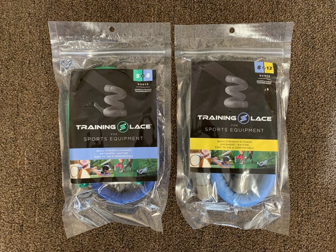 Training Lace 5 oz & 8 oz PLUS 8 oz & 12 oz DOUBLE 2-Pack Lacrosse Stick Athletic Training Weights