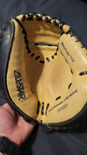 Used 2021 All Star Right Hand Throw Catcher's CM3031 Baseball Glove 33.5"