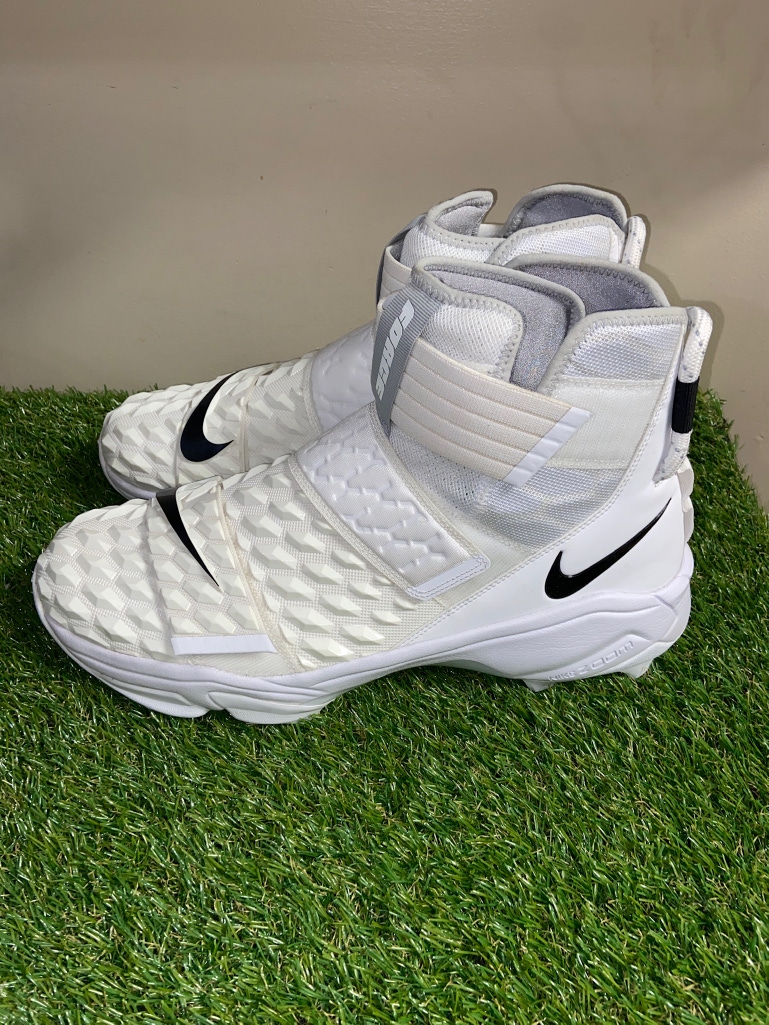 Nike Mens Zoom Force Savage Elite White Football Cleats Size 15 CK2824-100 NEW