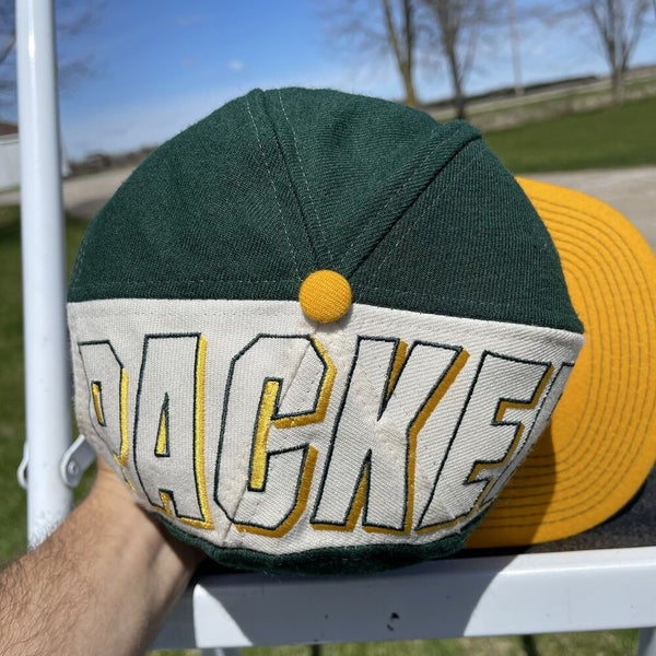 Vintage Green Bay Packers Snapback Hat Drew Pearson All Over Color