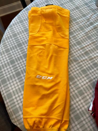 CCM practice hockey socks yellow