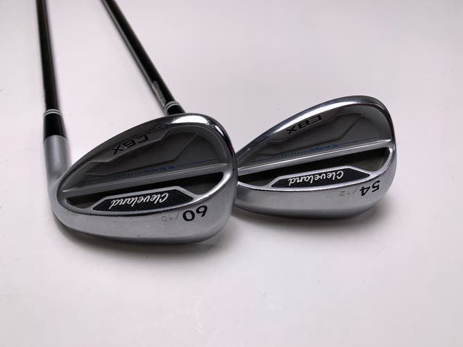 Cleveland CBX Wedge Set 54* 12 | 60* 10 Rotex Precision Graphite Wedge Mens RH