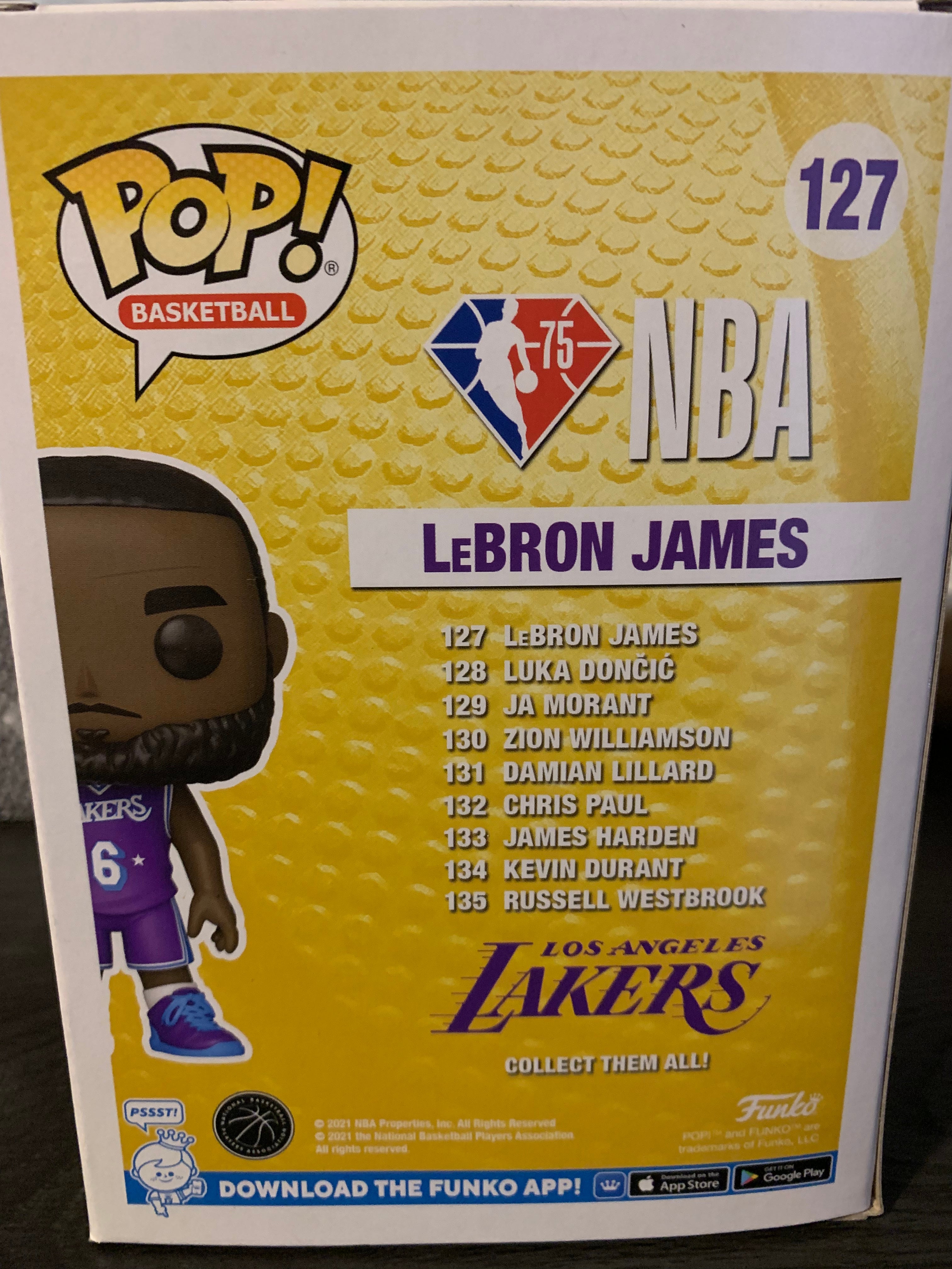 Funko Pop! Basketball - Los Angeles Lakers - Lebron James (Yellow