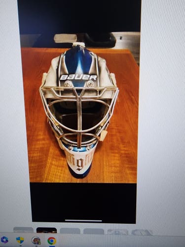 Pro Stock Bauer 960 Goalie Mask with Custom Paint job
