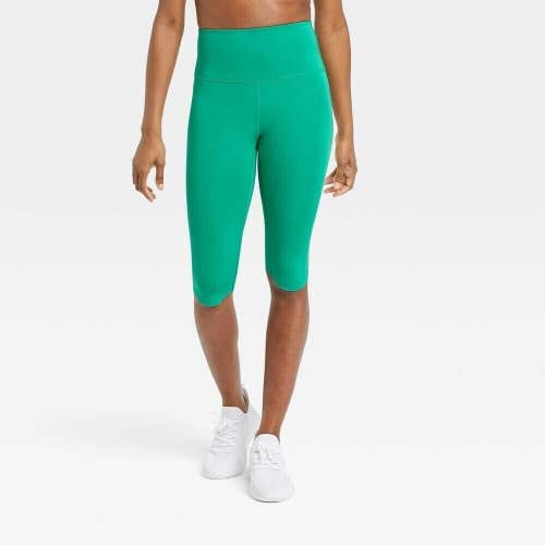 NWT All In Motion Ultra High Rise Capri Vibrant Green Size Large