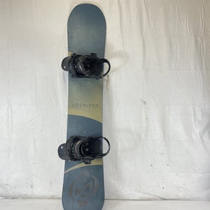 Used Silence 153cm Snowboard W Burton Freestyle V11.0 Bindings