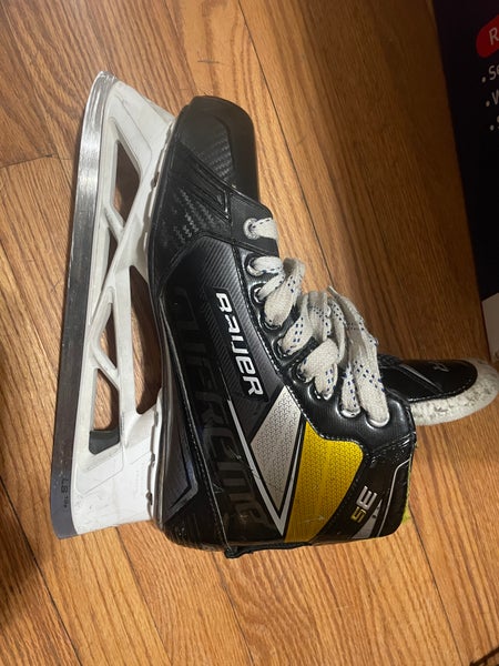 Used Bauer Regular Width Size 9 Supreme 3s Hockey Goalie Skates