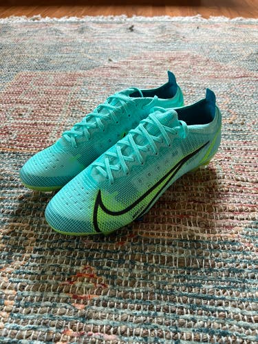 Blue Men's Molded Cleats Nike Mercurial Vapor Cleats