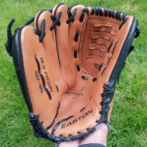 LHT 12.5" Easton Natural NIF-125 softball baseball glove all leather - FREE SHIPPING