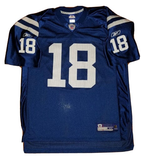 Indianapolis Colts Peyton Manning Reebok NFL Equipment Jersey Mens XL Football