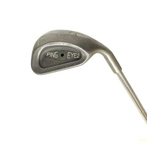 Used Ping Eye 2 Black Dot Men's Right Lob Wedge Stiff Flex Steel Shaft