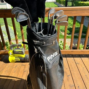 Used Ping Zing 2 + Eye 2 Golf Clubs + Bag (Full Set)