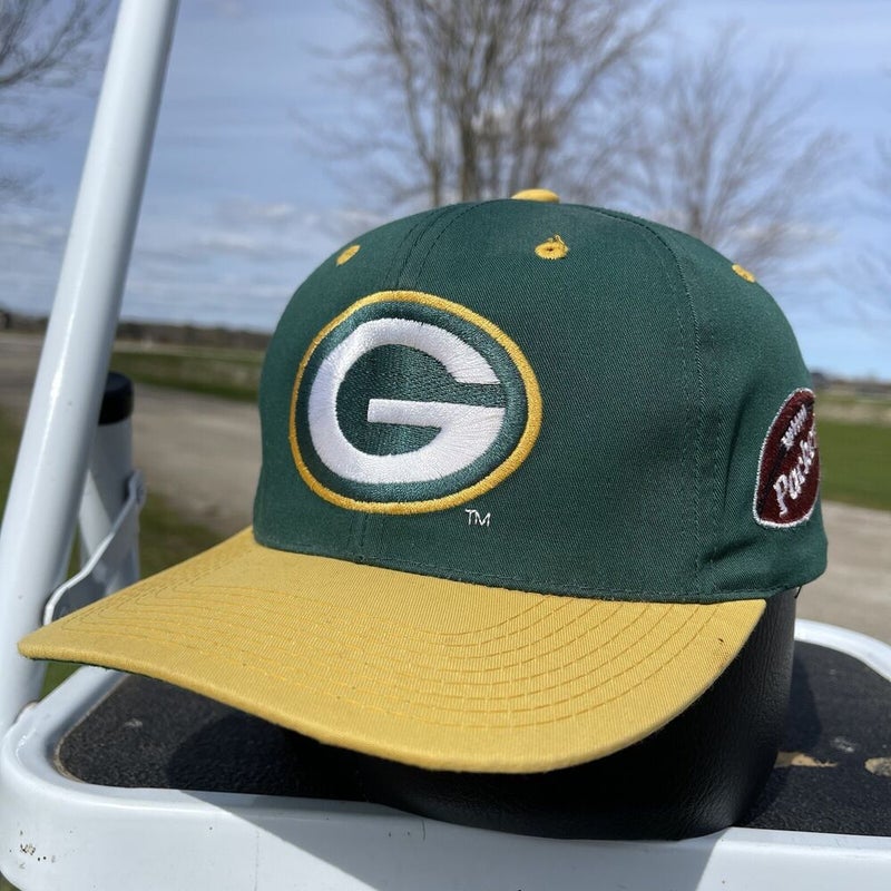 Vintage Green Bay Packers Football ANI Strapback Adjustable Hat Cap Dad NFL 90s