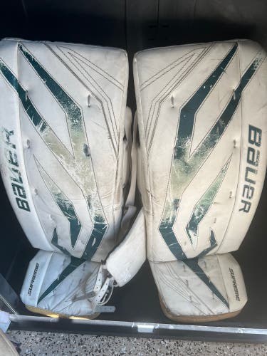 Used 34" Bauer Supreme one70 Goalie Leg Pads