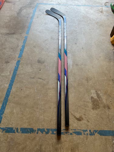 Senior New Left Hand Bauer Nexus Geo Hockey Stick Mid Pattern Pro Stock