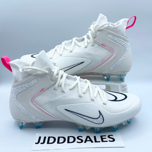 Nike Alpha Huarache 8 Elite LAX White Laser Pink Lacrosse CW4440-116 Men’s Sz 11.