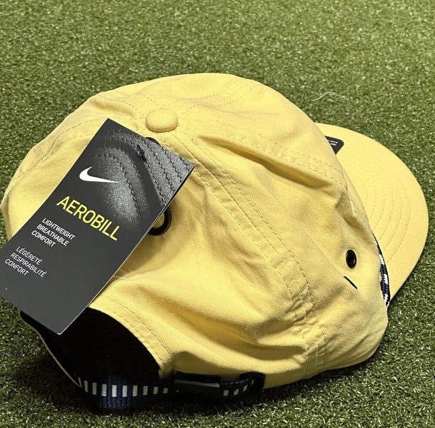 Nike NEW AeroBill Yellow Dri-Fit Rare Golf Tennis One Size Hat Cap Visor