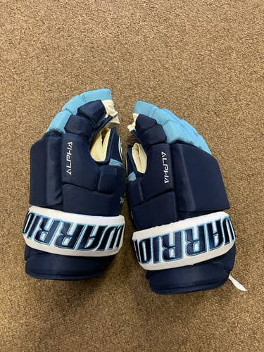 New Warrior Alpha Team Gloves 14" Pro Stock Maine Black Bears