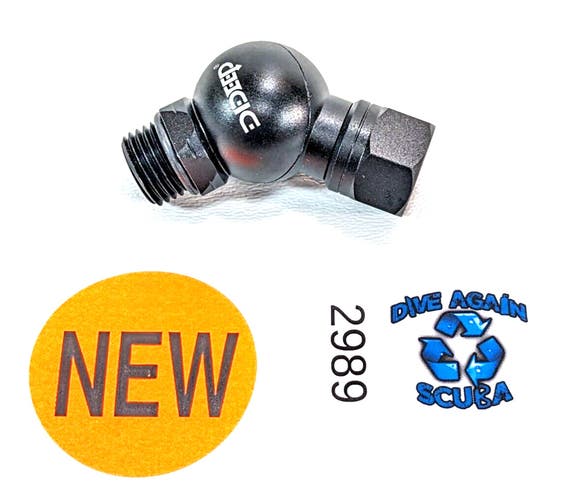 DDeep Scuba Diving 360 Degree Ball Swivel Adapter Second 2nd Regulator Aluminum