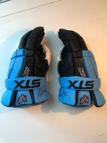 Kyle Harrison Game Worn and Signed K18 custom Ohio Machine Gloves