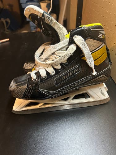 Used Bauer Regular Width Size 5.5 Supreme 3s Hockey Goalie Skates