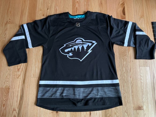 Minnesota Wild All-Star Game Parlay ECO Black Used Size 54 Men's Adidas Authentic Jersey