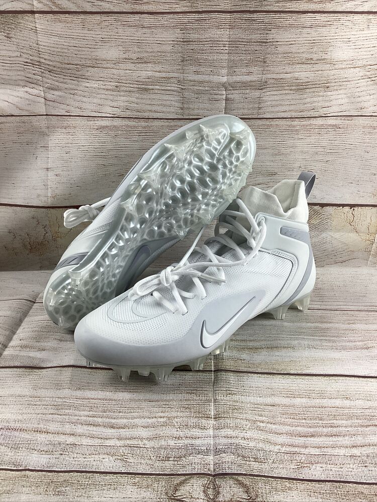 Men Nike Alpha Huarache 8 Elite Lacrosse Cleats LAX White CW4440-110 Size  11.5 | SidelineSwap