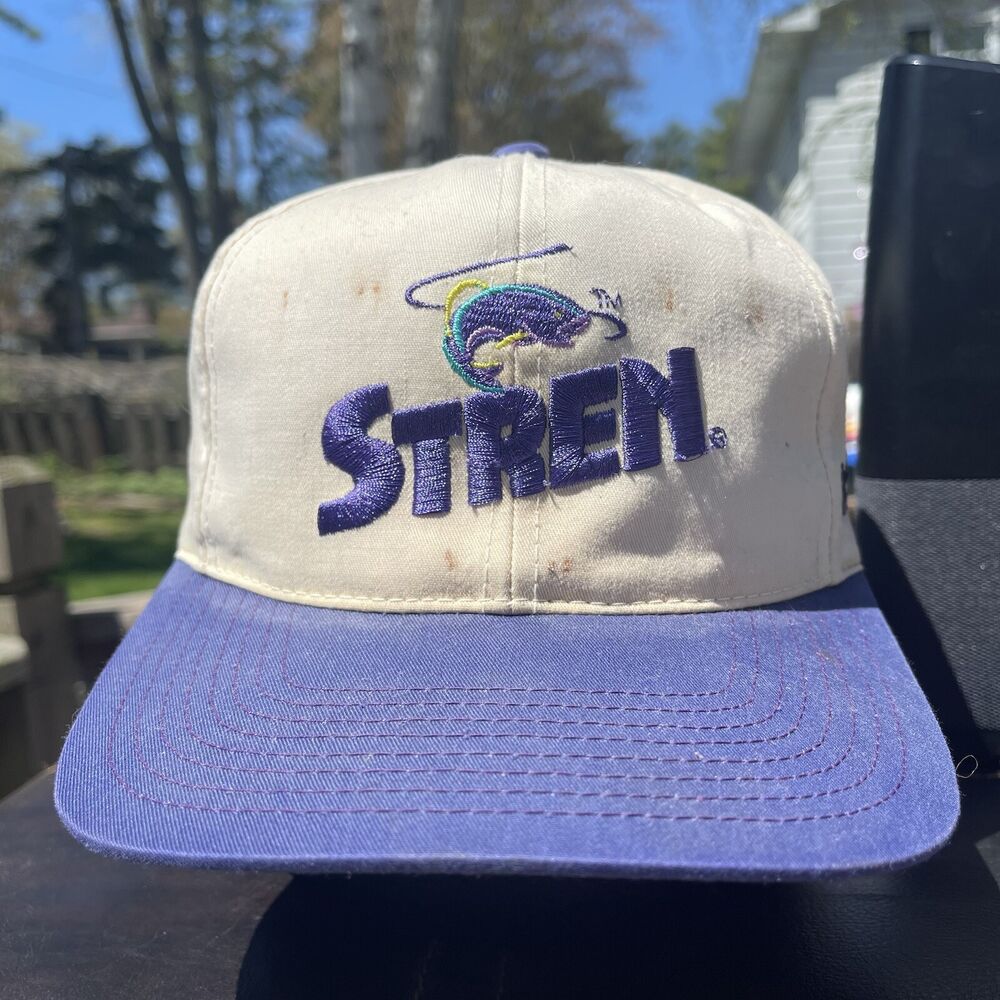 Stren Fishing Hat Adjustable Strapback Blue Cap