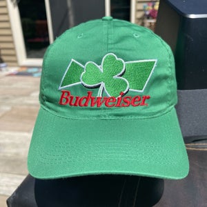 Vintage 1999 Budweiser Irish Clover Shamrock St Patricks Day Snapback Cap Hat