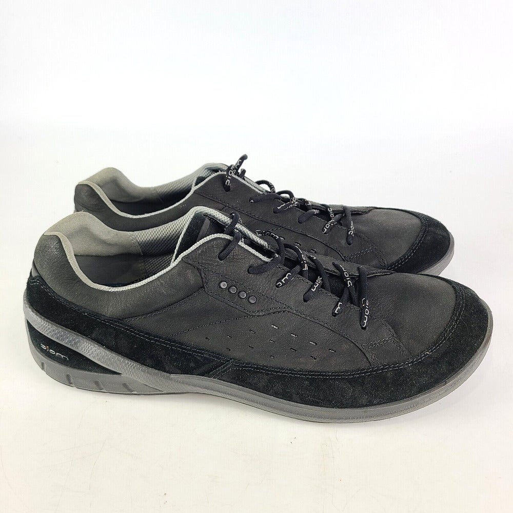 ECCO Biom Grip II 2 Urbaneering Shoes Black Yak Leather Sneakers Men's 45 12 | SidelineSwap