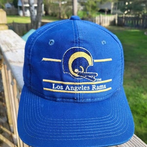 Vintage Rare Los Angeles Rams ANNCO Youngan 90's Split Bar Snapback NFL Cap Hat
