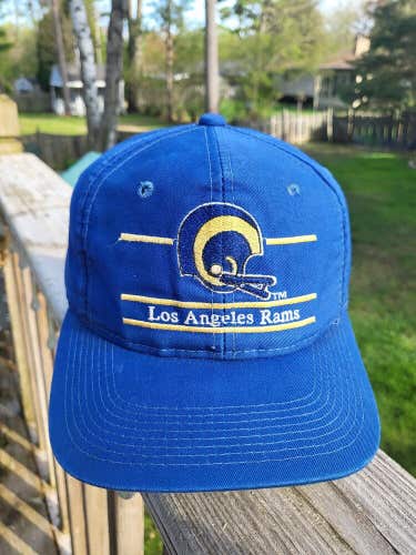 Vintage Rare Los Angeles Rams ANNCO Youngan 90's Split Bar Snapback NFL Cap Hat